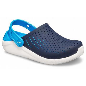 Crocs LiteRide™ Klumpa Fiú Sötétkék Fehér | HU 1390SGLO